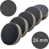 Replaceable buffs for podo-disc "Black", 320 grit, 26 mm, Black