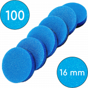 Сменные бафы для смарт-диска, 100 грит, 16 мм, Синие