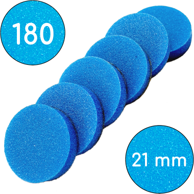 Сменные бафы для смарт-диска, 180 грит, 21 мм, Синие