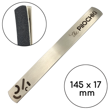 Metal base for nail file, Straight 145 mm