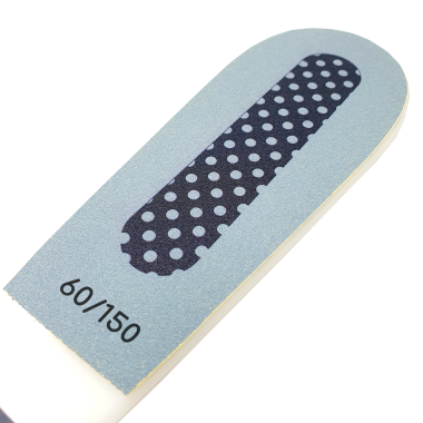 Foot File for pedicure, With a handle, 60/150 grit, Blue