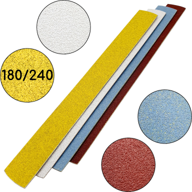 Nail File for manicure, 180/240 grit, Straight 155 mm, Yellow