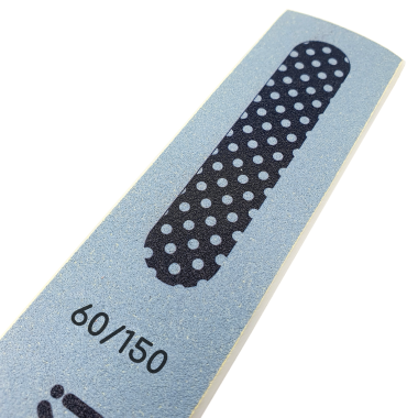 Foot File for pedicure, Straight, 60/150 grit, Blue