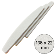 Replaceable buffs for european manicure, 180 grit, 135 mm, Gray