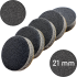 Сменные бафы для подо-диска "Черные", 21 мм