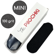Replaceable nail files for pedicure, MINI, 100 grit, Black