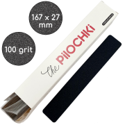 Disposable nail files, 100 grit, Straight 167 mm, Black