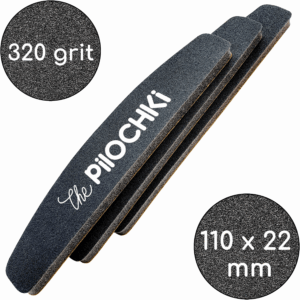 Бафи-шліфувальники для нігтів, 320 гріт, 110 мм, Чорні