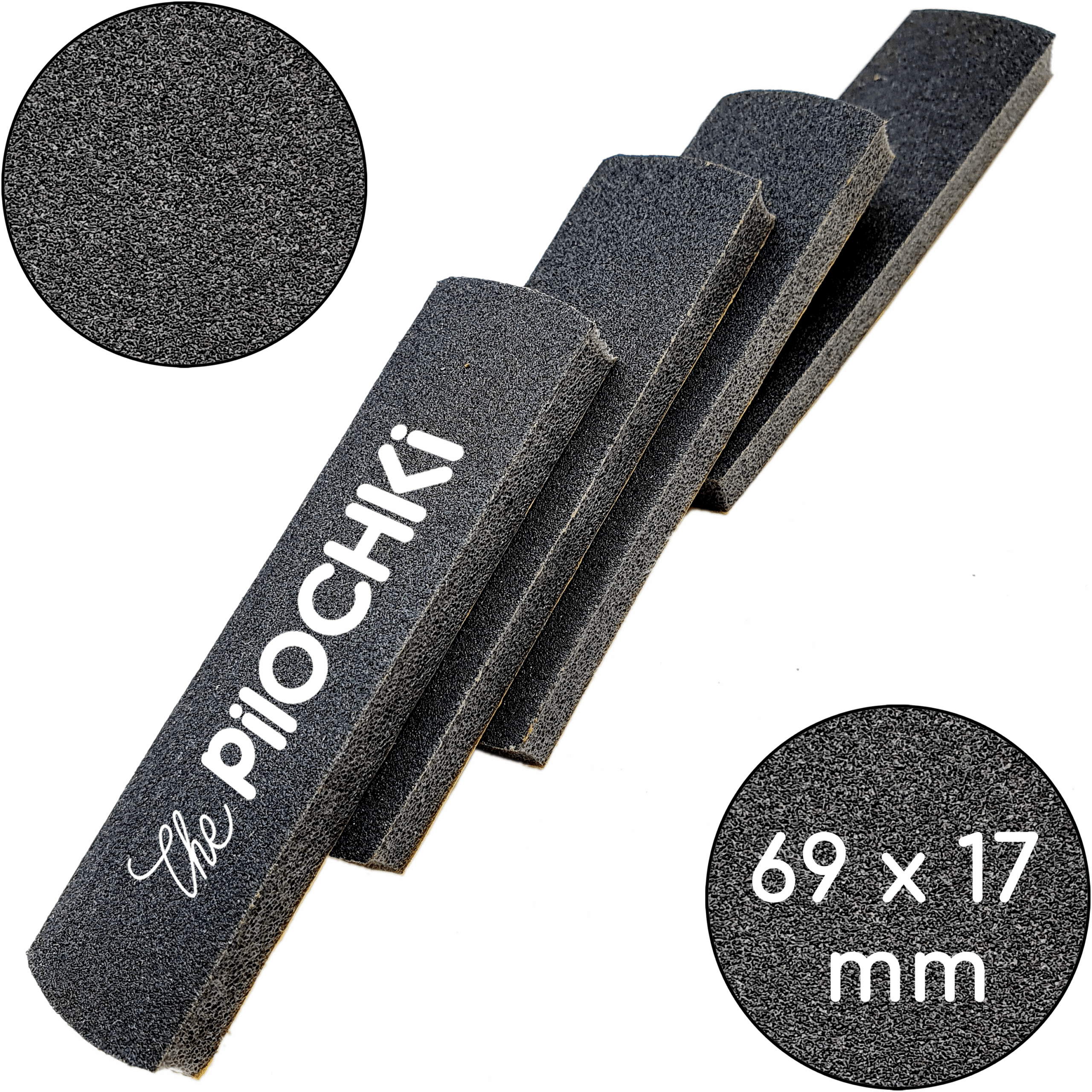 Змінні бафи для манікюру "Чорні", 69 мм