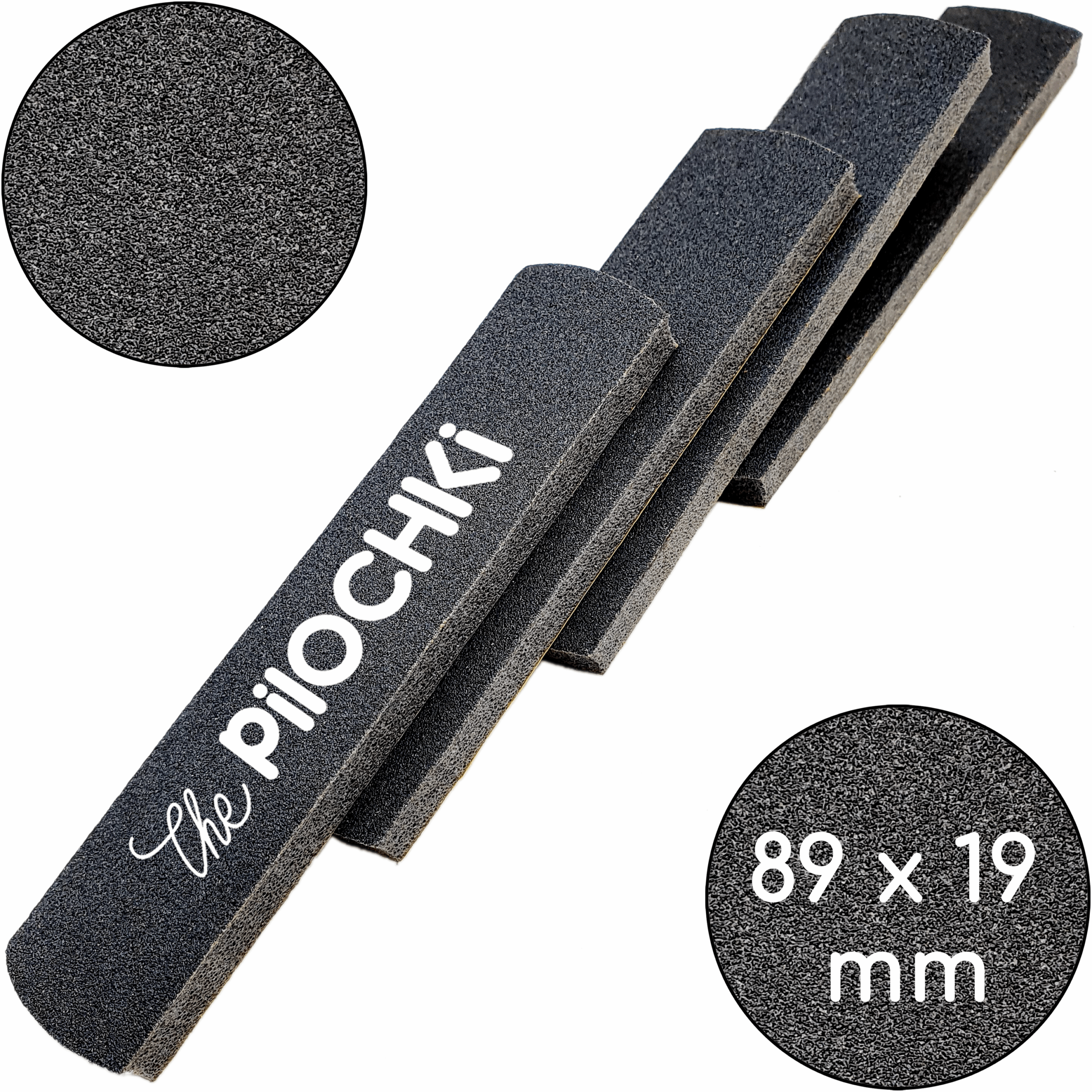 Змінні бафи для манікюру "Чорні", 89 мм