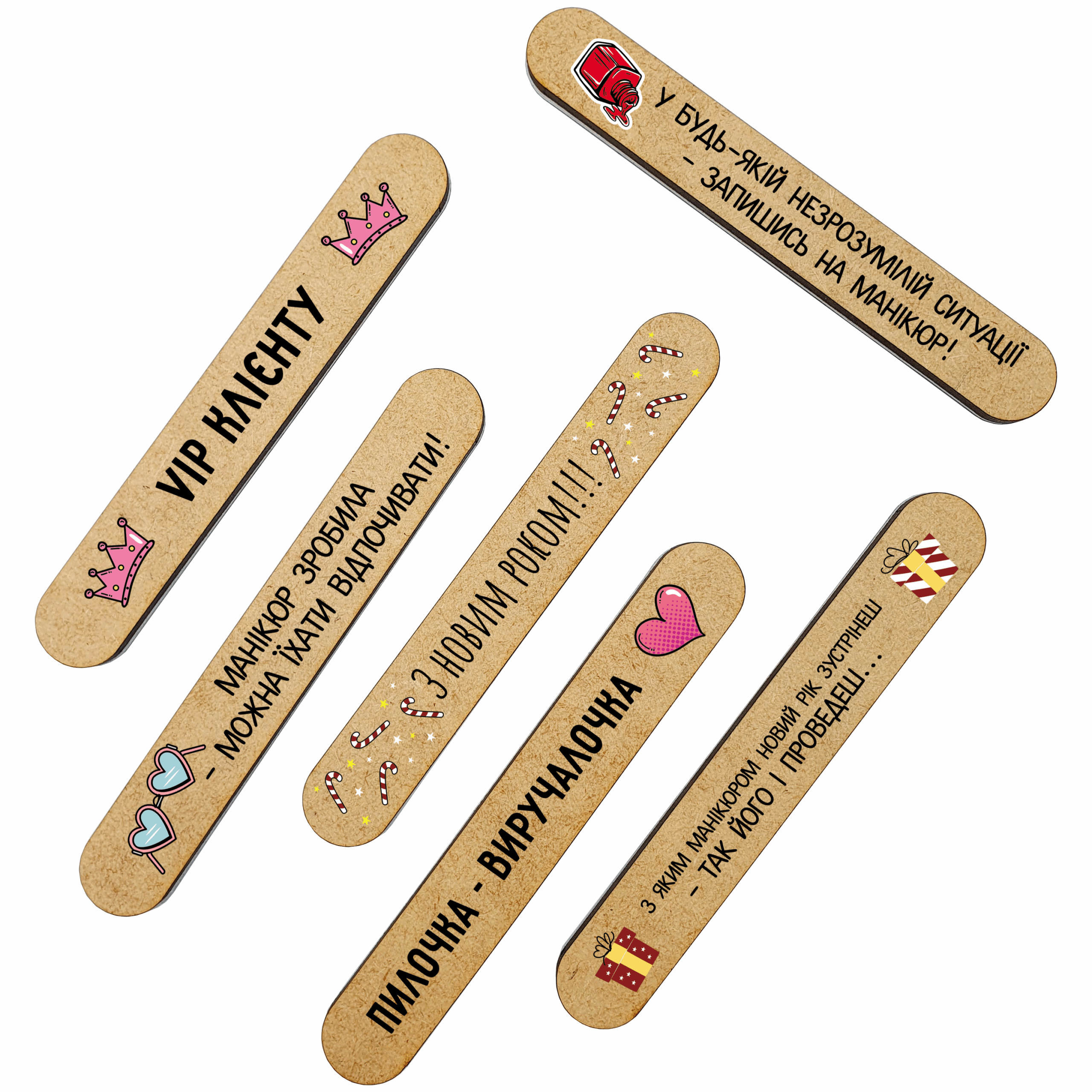 Новогодний Набор 20 шт пилочки-подарок Клиентам