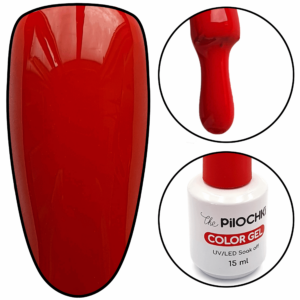 Гель - лак, № 1132 RD, Оранжево-Червоний Крайола, 15 мл