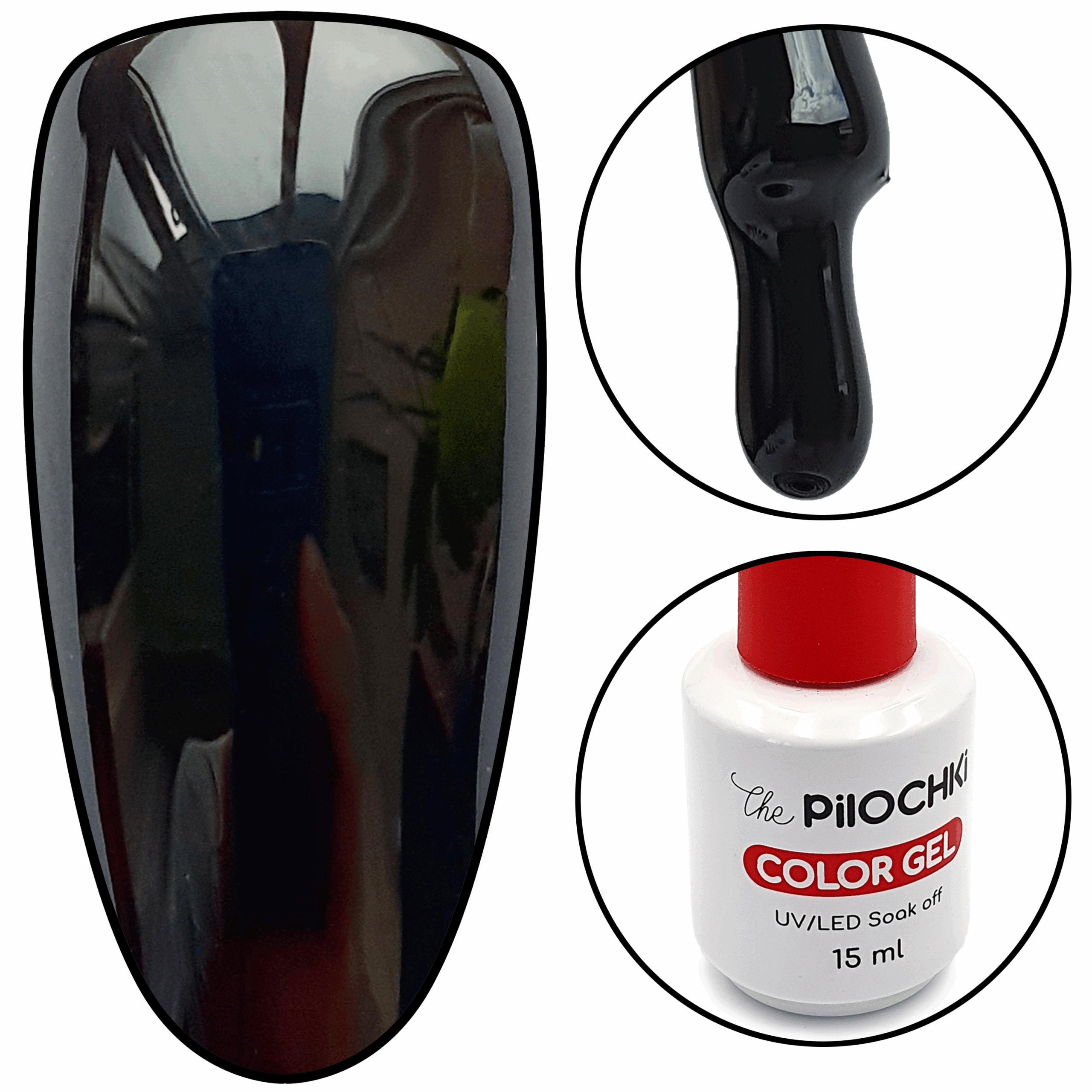 Color gel, № 559 BW, Black, 15 ml