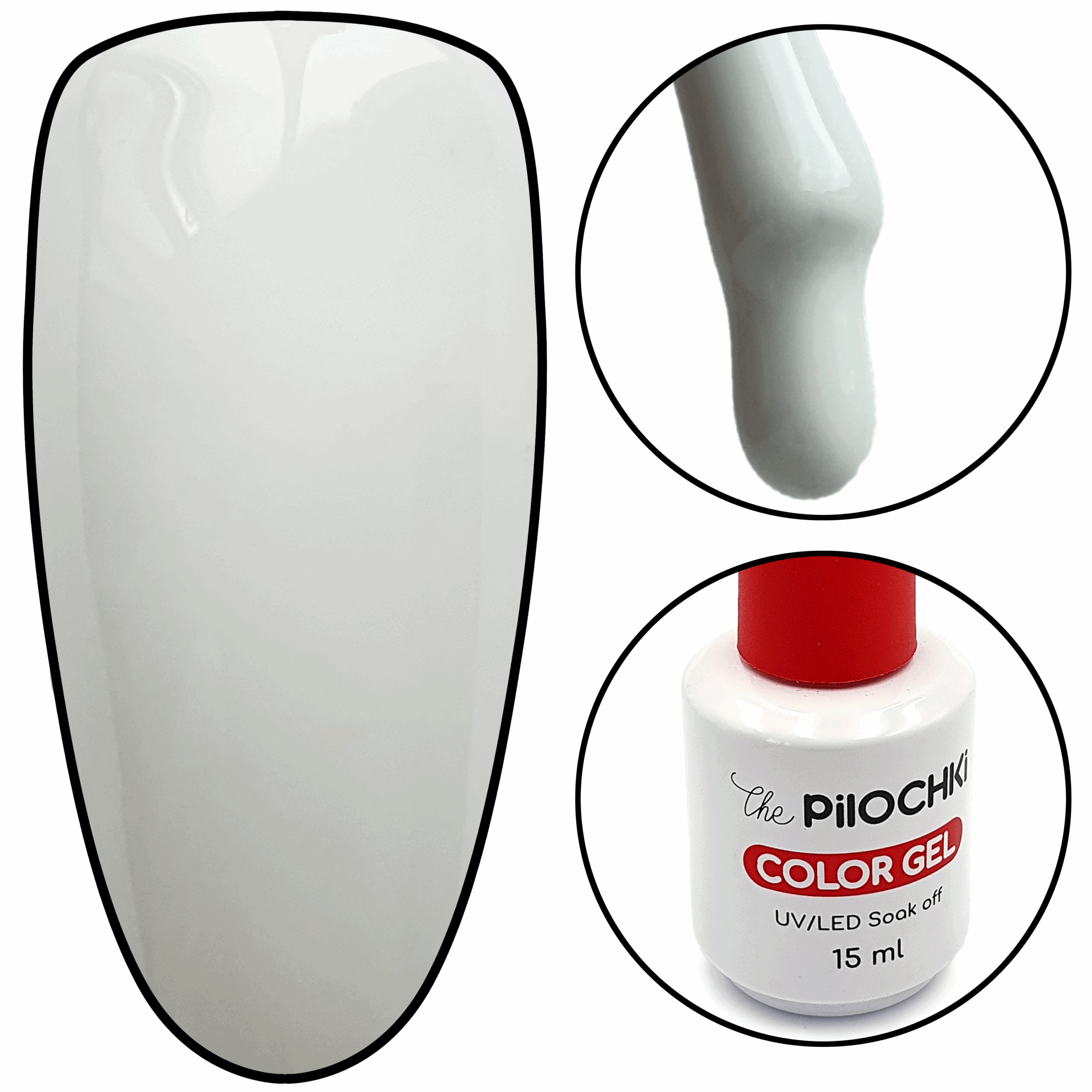 Color gel, № 560 BW, Snow White, 15 ml