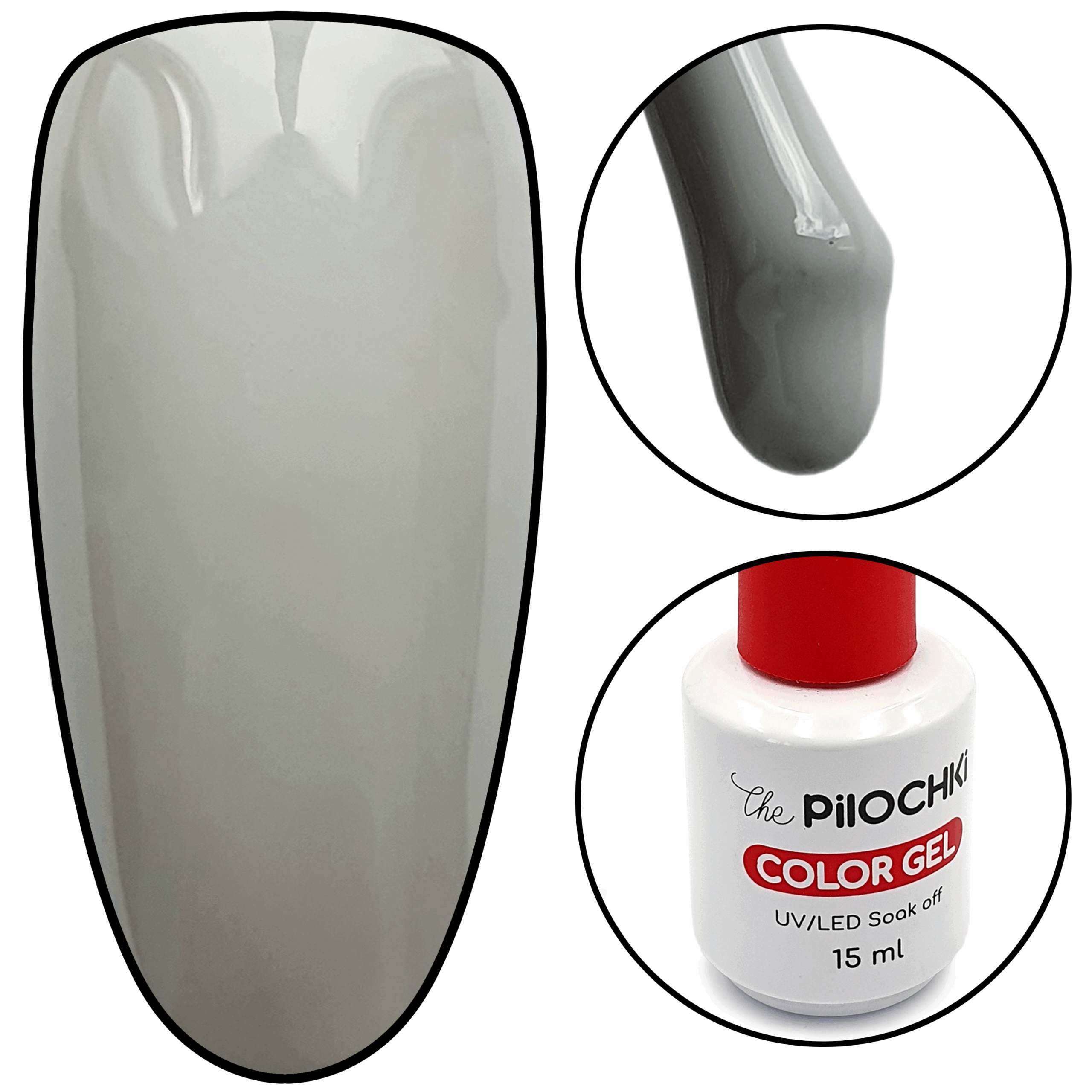 Color gel, № 581 BW, Traffic Gray, 15 ml