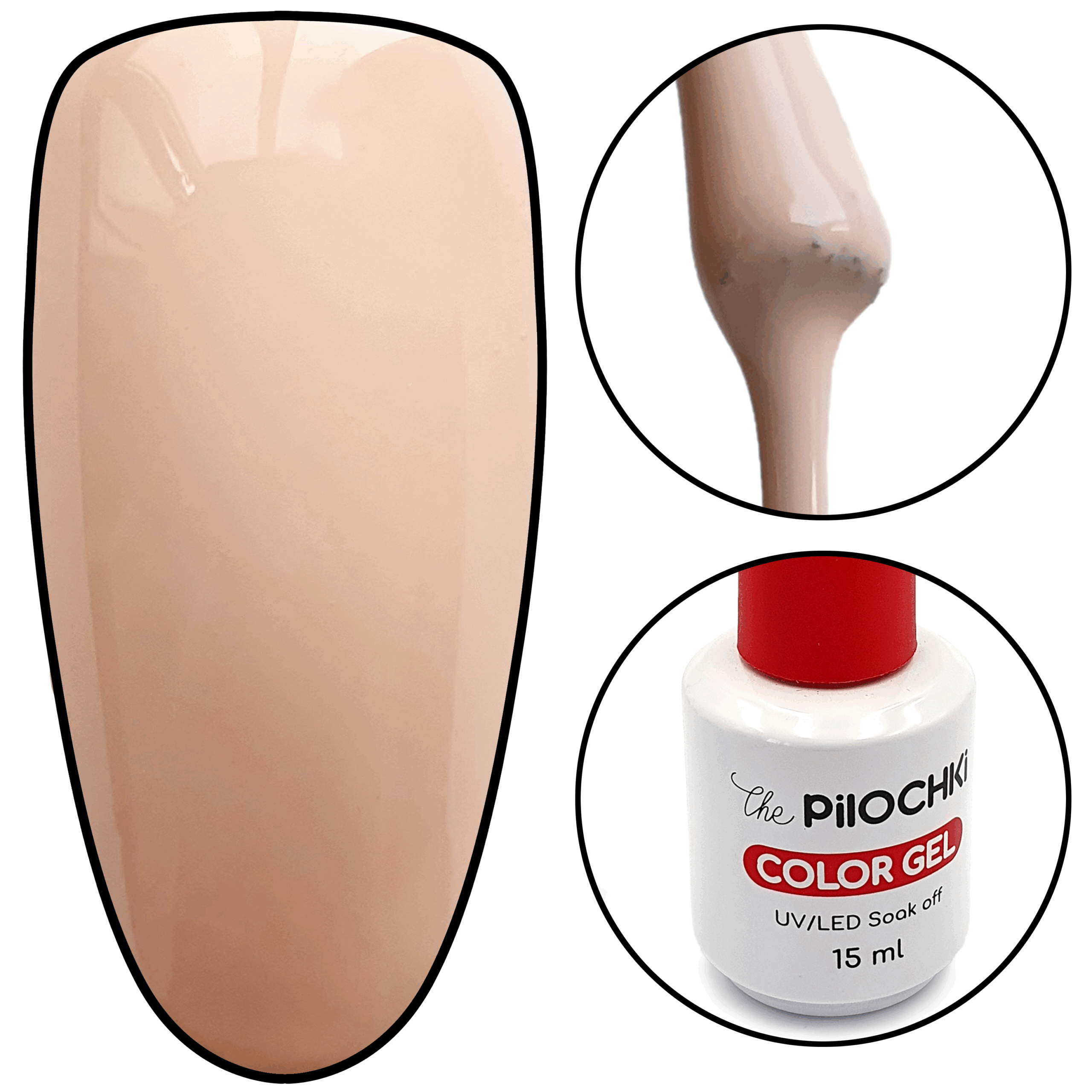 Color gel, № 73 ML,  Light coral, 15 ml