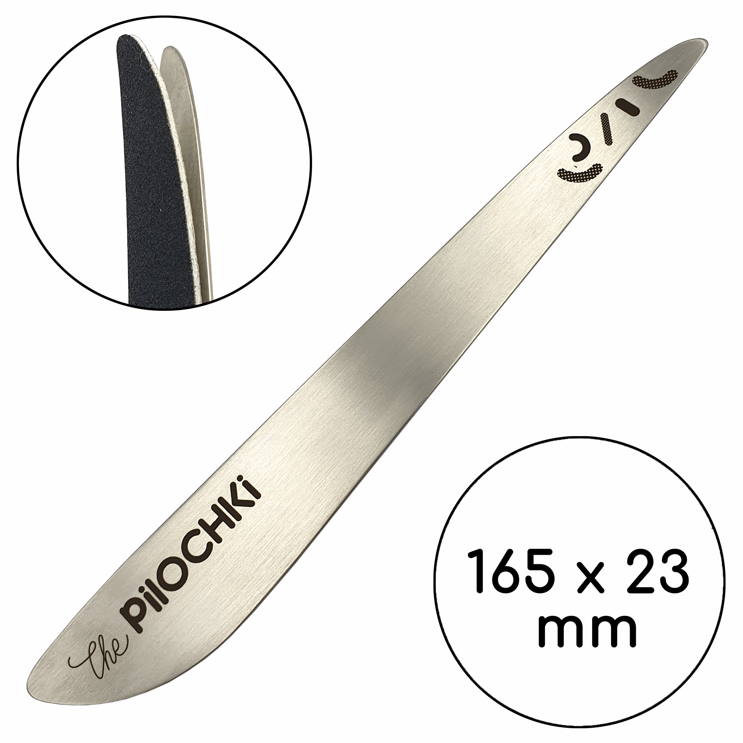 Metal base for nail file, Sword 165 mm