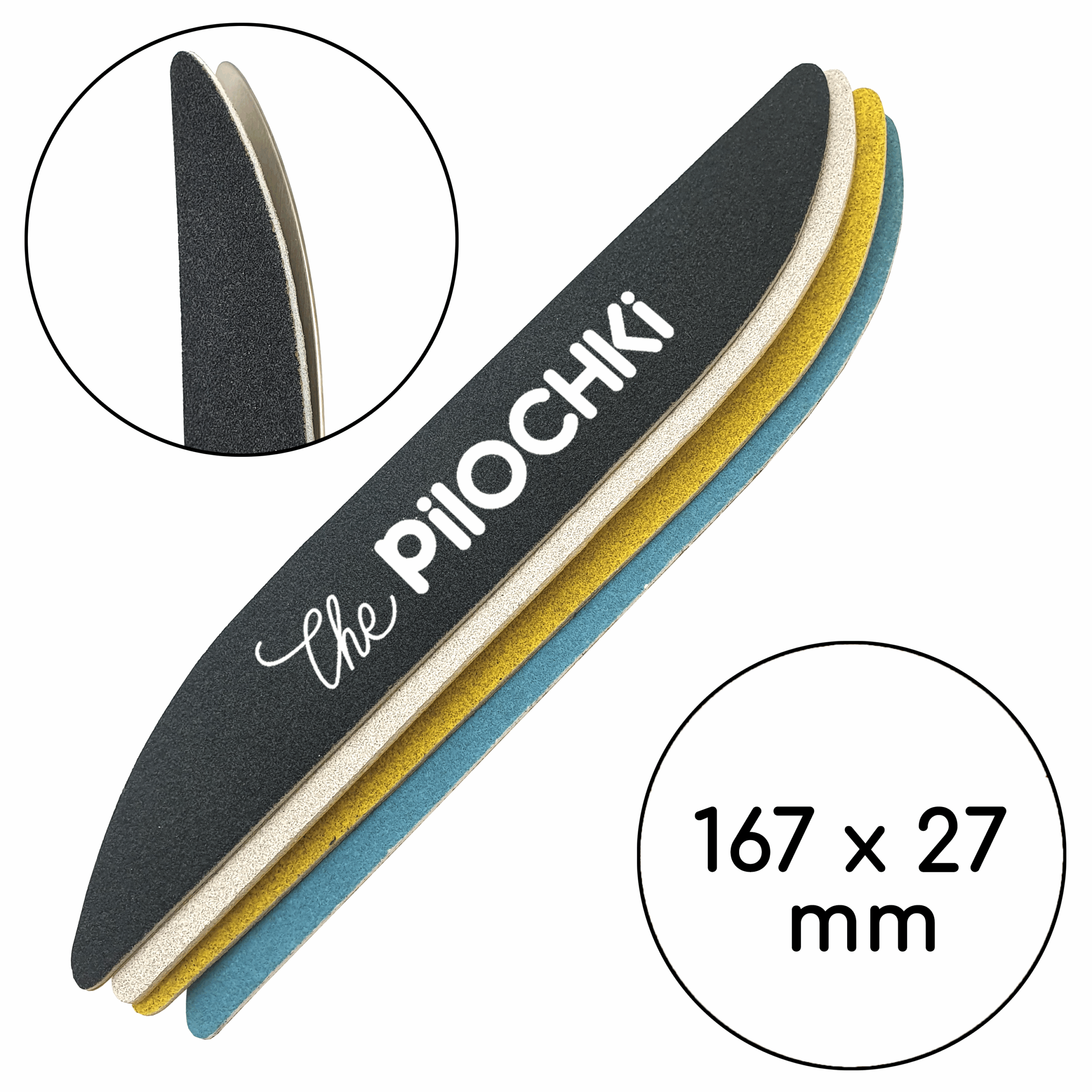 Змінні файли для пилки, 100 гріт, Капля 167 мм, Чорні