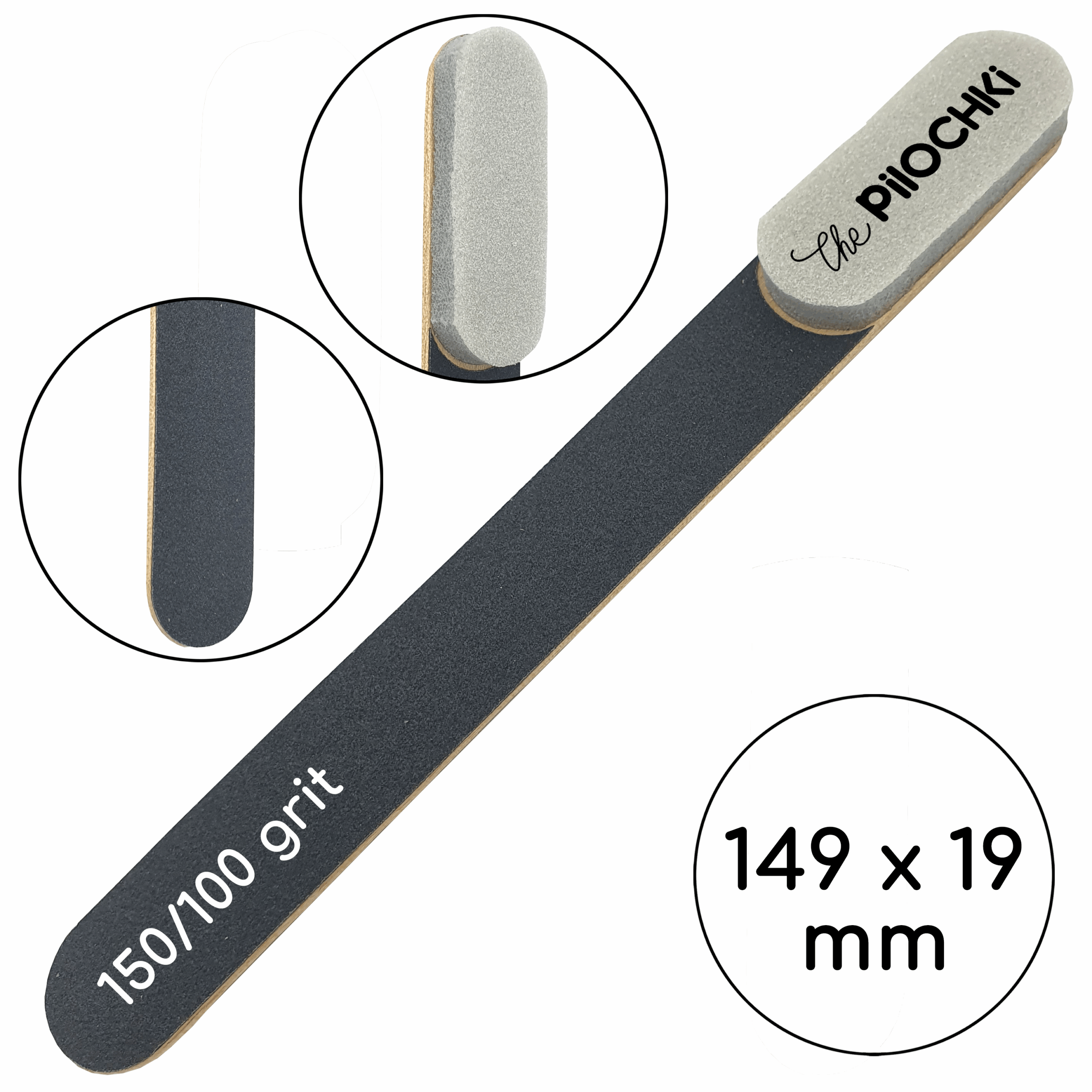 Одноразовый набор, пилочка + баф, 150/100 грит